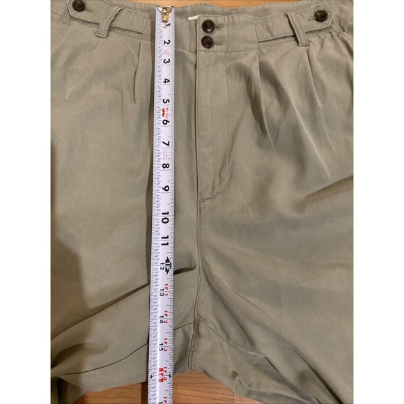 Madewell The Harlow Wide-Leg Pant Drapey Twill Women's 12T Casual Light Green - Picture 6 of 10